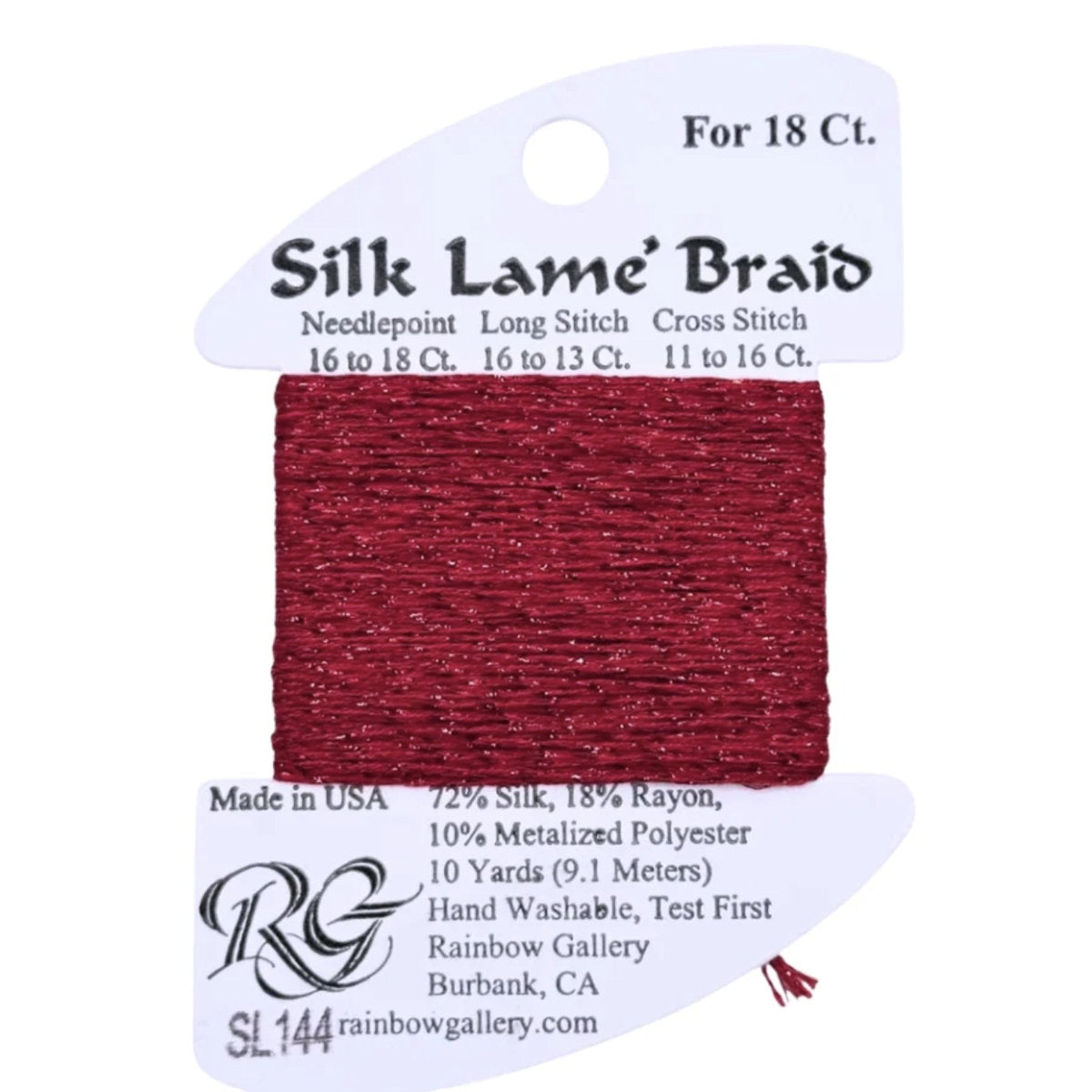Silk Lame 18 - SL144 Christmas Red