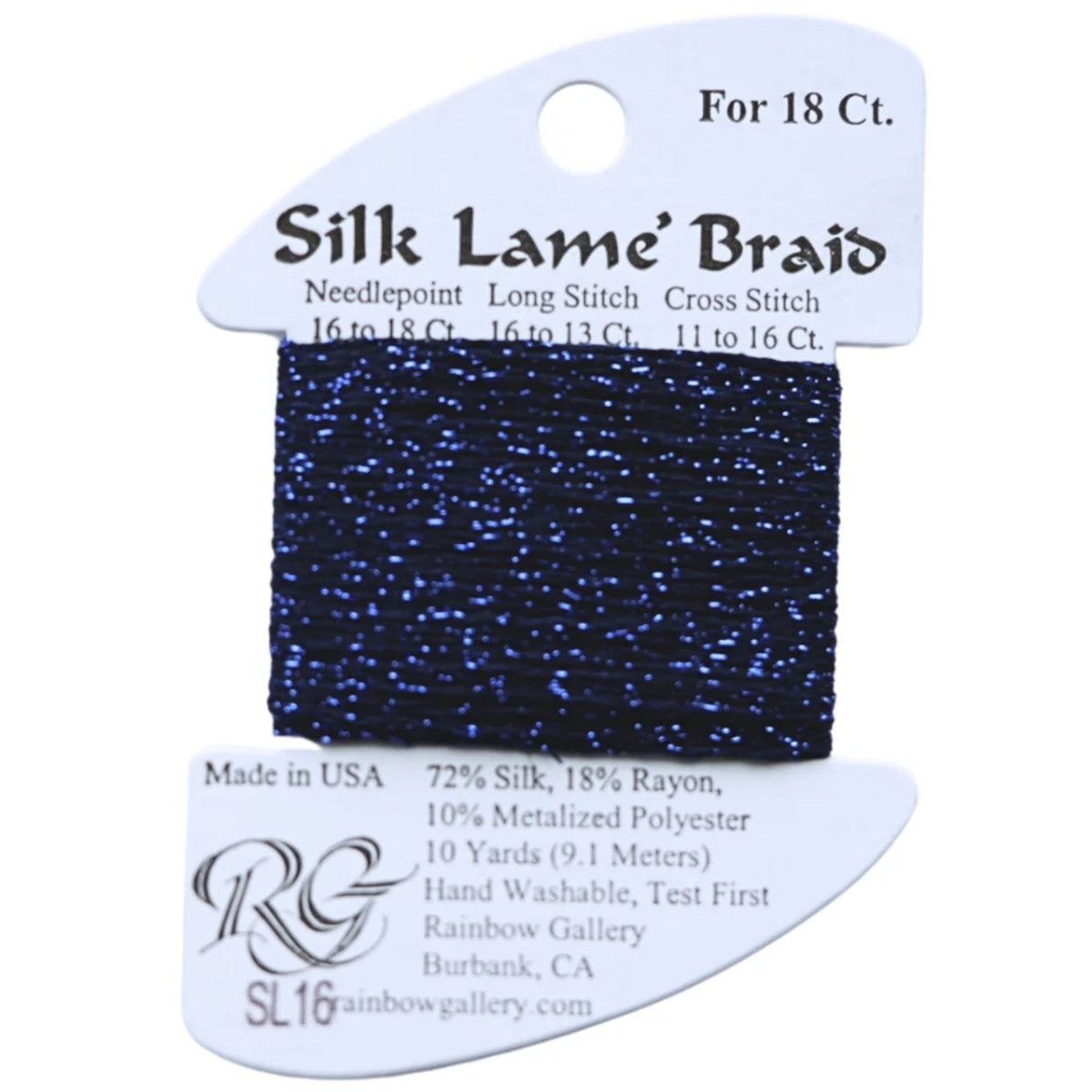 Silk Lame 18 - SL16 Navy