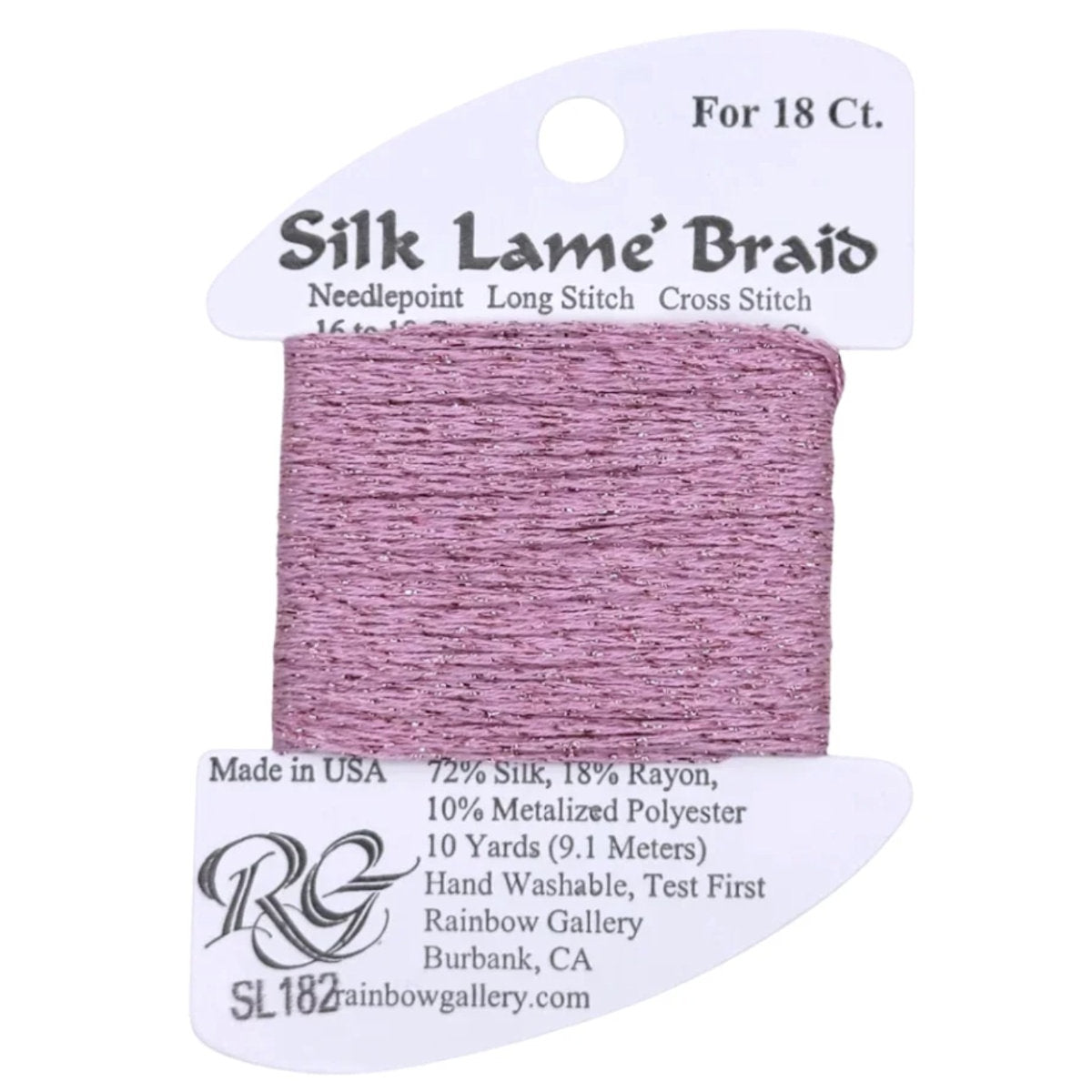 Silk Lame 18 - SL182 Chateau Rose