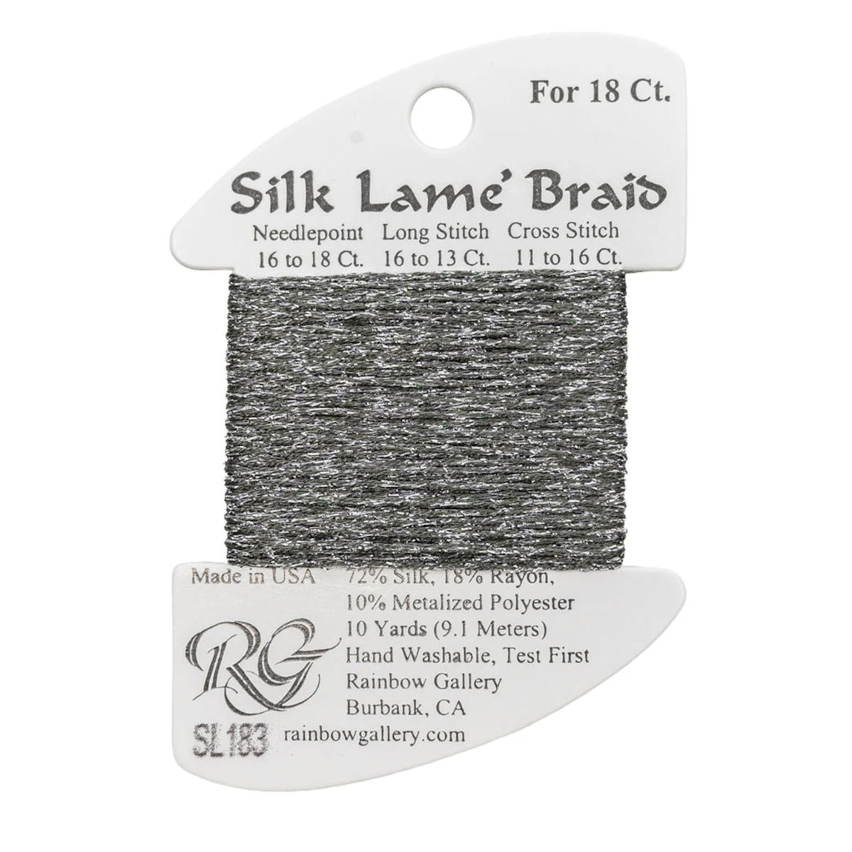 Silk Lame 18 - SL183 Gray Stone