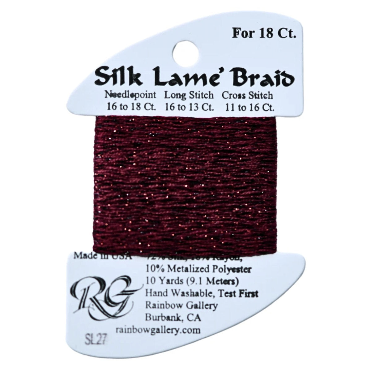 Silk Lame 18 - SL27 Garnet