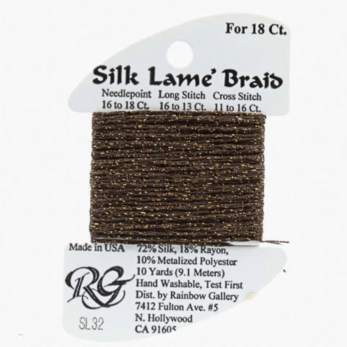 Silk Lame 18 - SL32 Coffee
