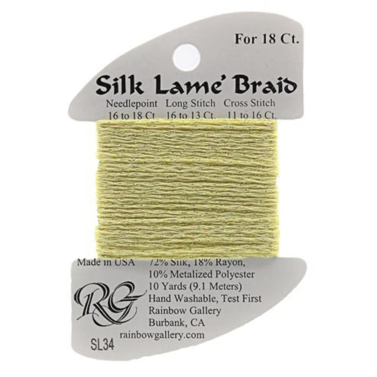 Silk Lame 18 - SL34 Lemon