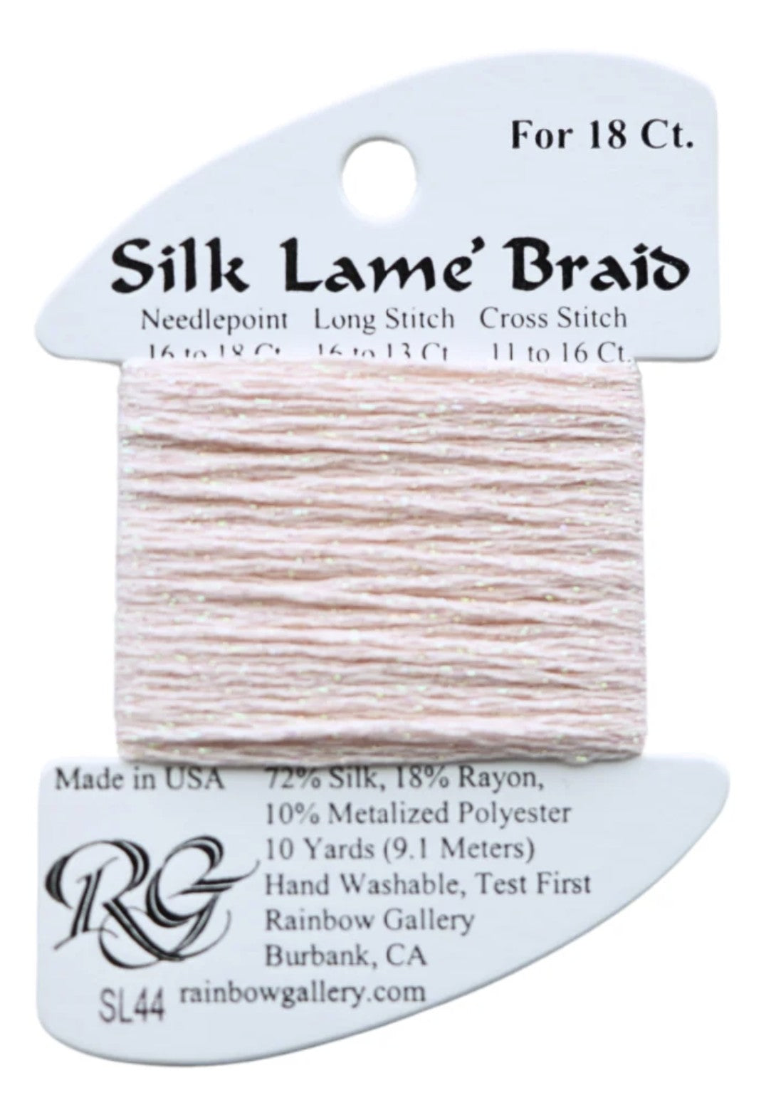 Silk Lame 18 - SL44 Lite Shell Pink