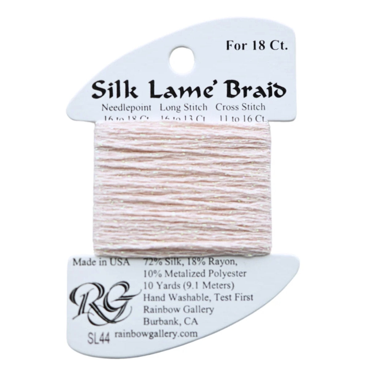 Silk Lame 18 - SL44 Lite Shell Pink