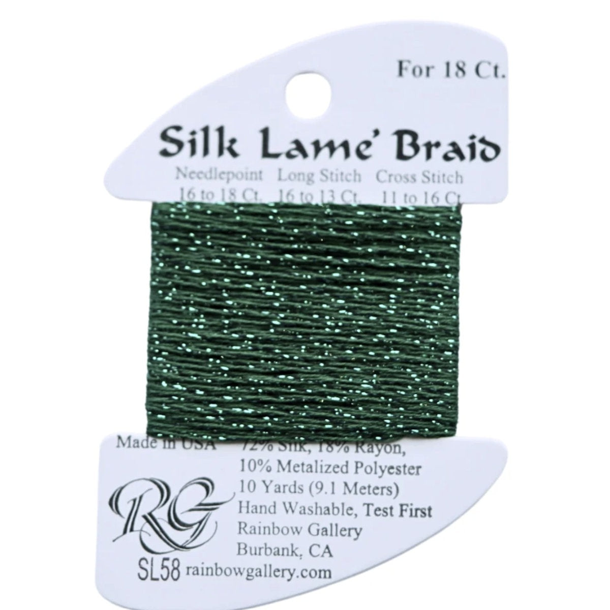 Silk Lame 18 - SL57 Christmas Green