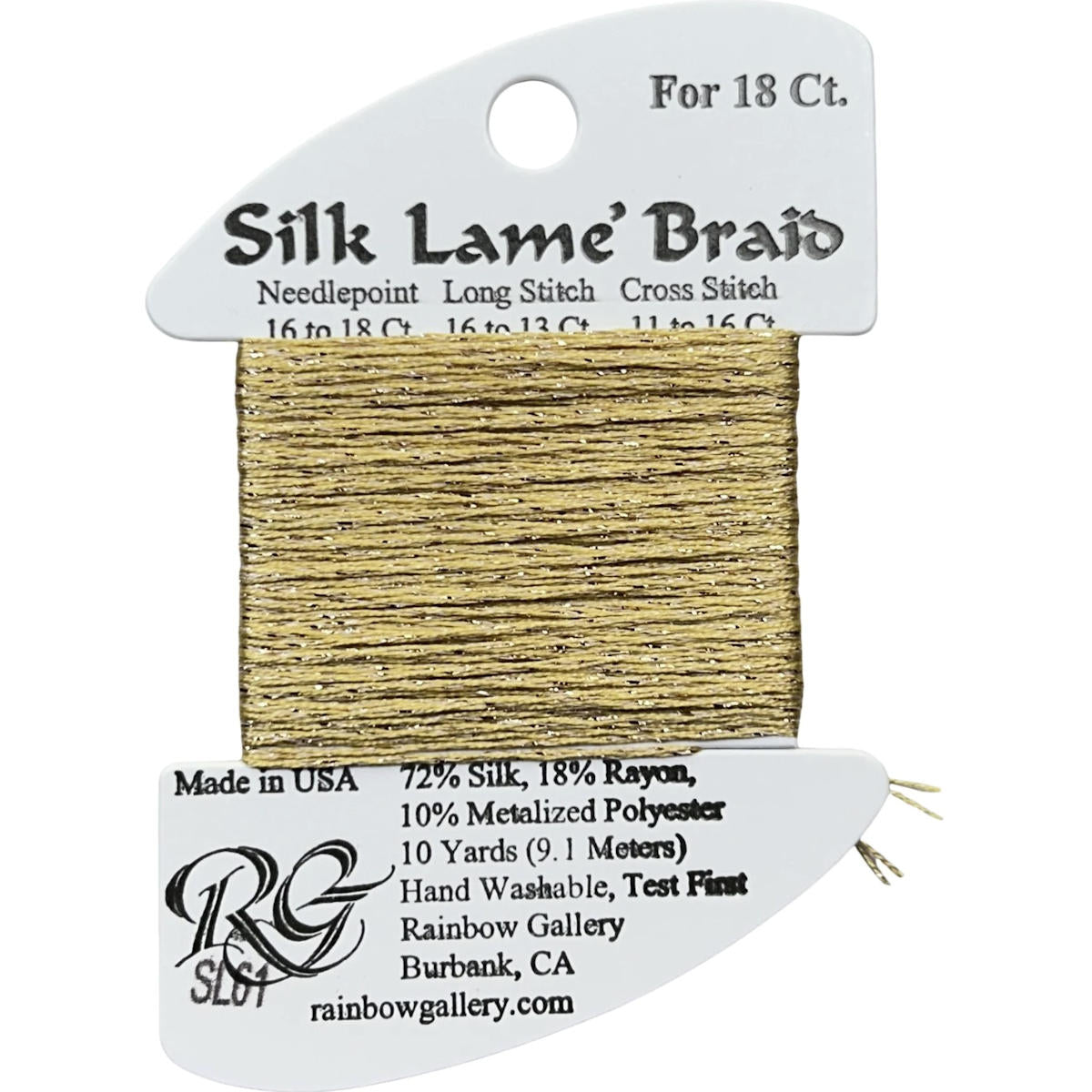 Silk Lame 18 - SL61 Sand Gold