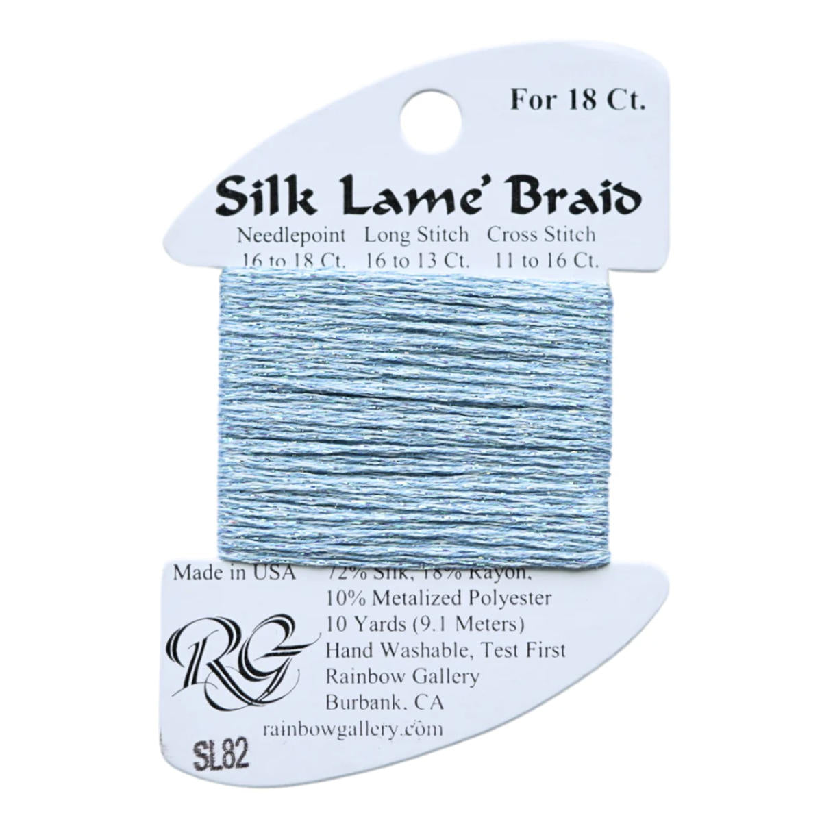 Silk Lame 18 - SL82 Lite China Blue
