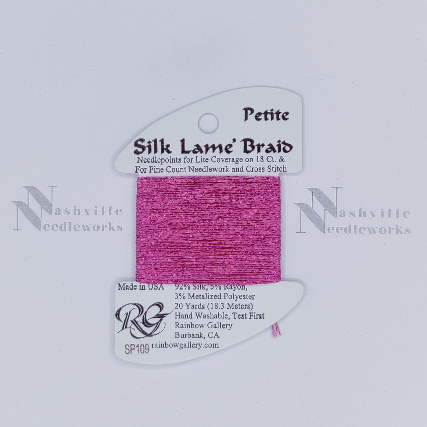 Petite Silk Lame - SP109 Med Raspberry
