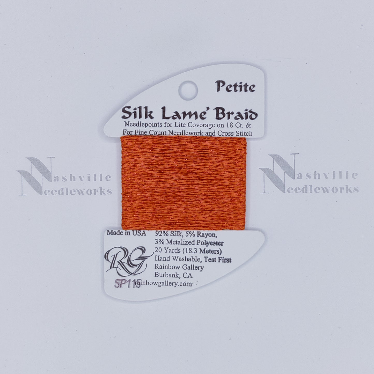 Petite Silk Lame - SP115 Red Orange