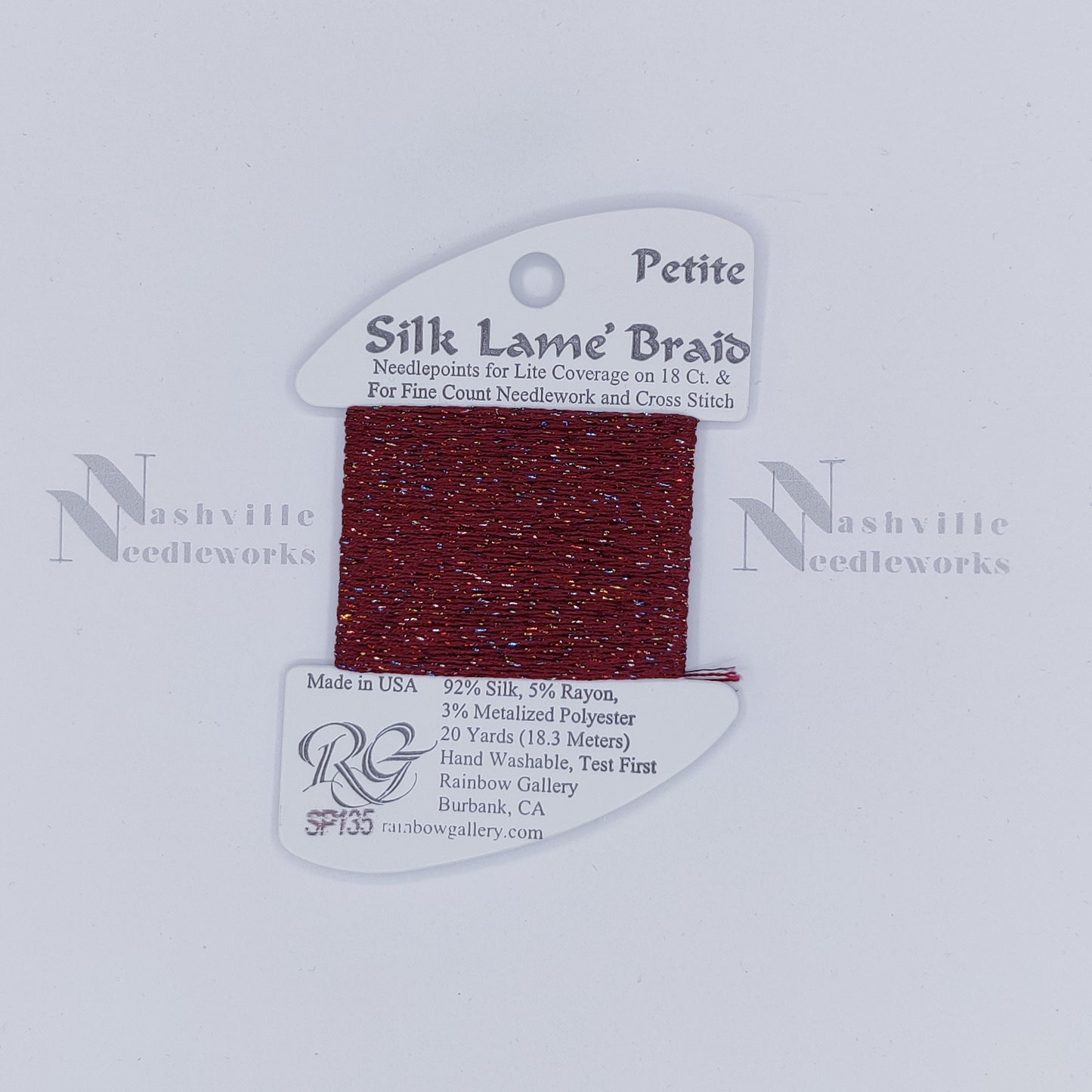 Petite Silk Lame - SP135 Red Sparkle