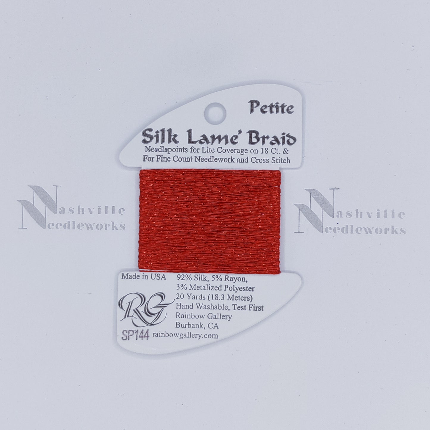 Petite Silk Lame - SP144 Christmas Red
