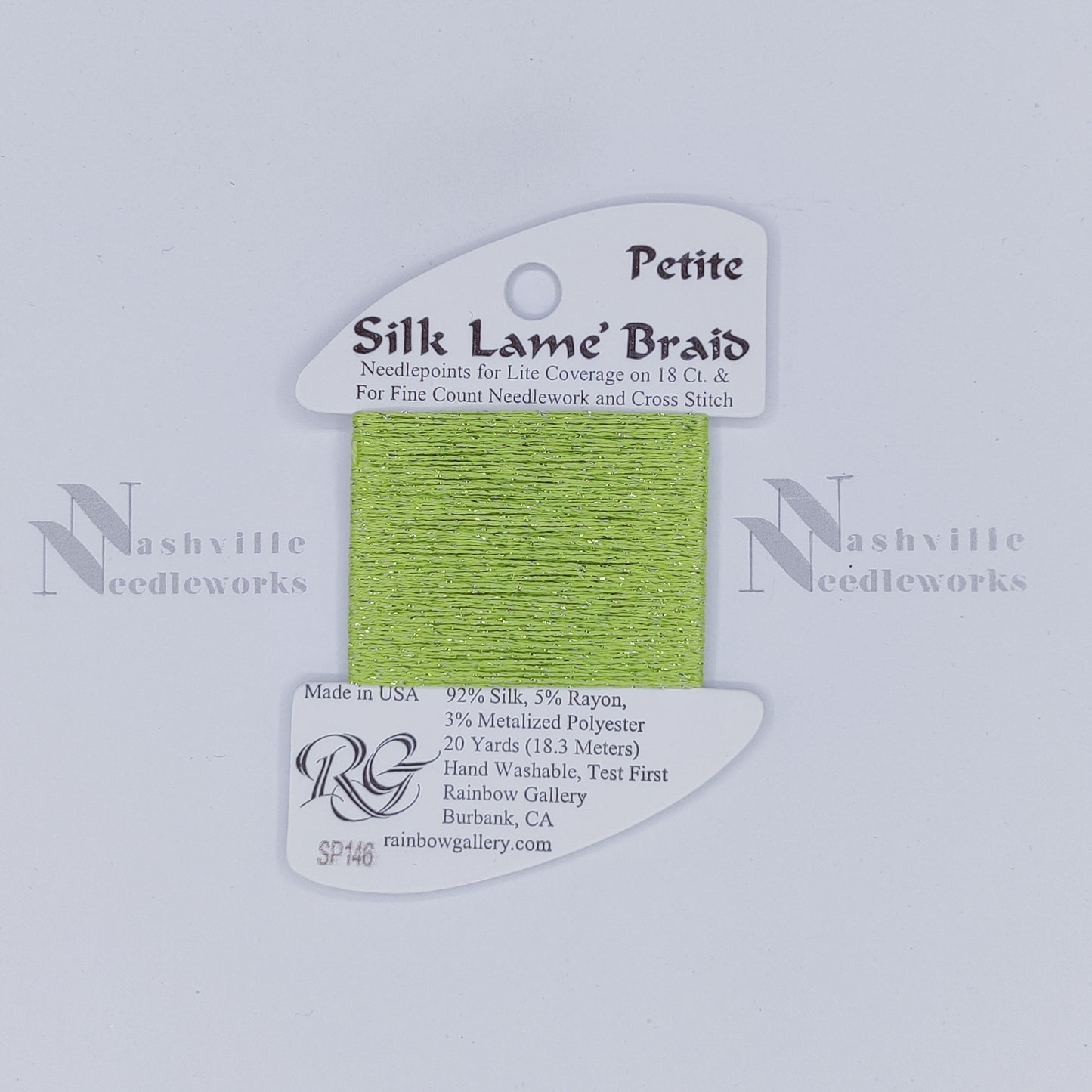 Petite Silk Lame - SP146 Apple Green