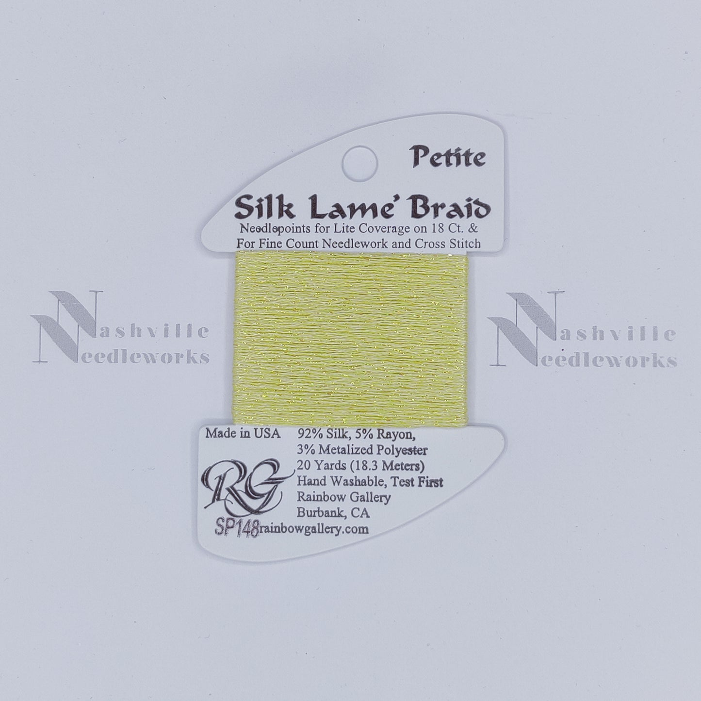 Petite Silk Lame - SP148 Lemon Lime