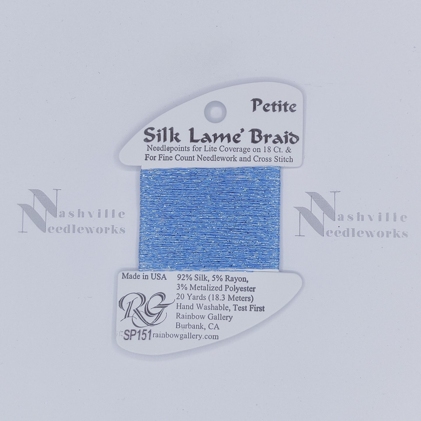 Petite Silk Lame - SP151 Azure Blue