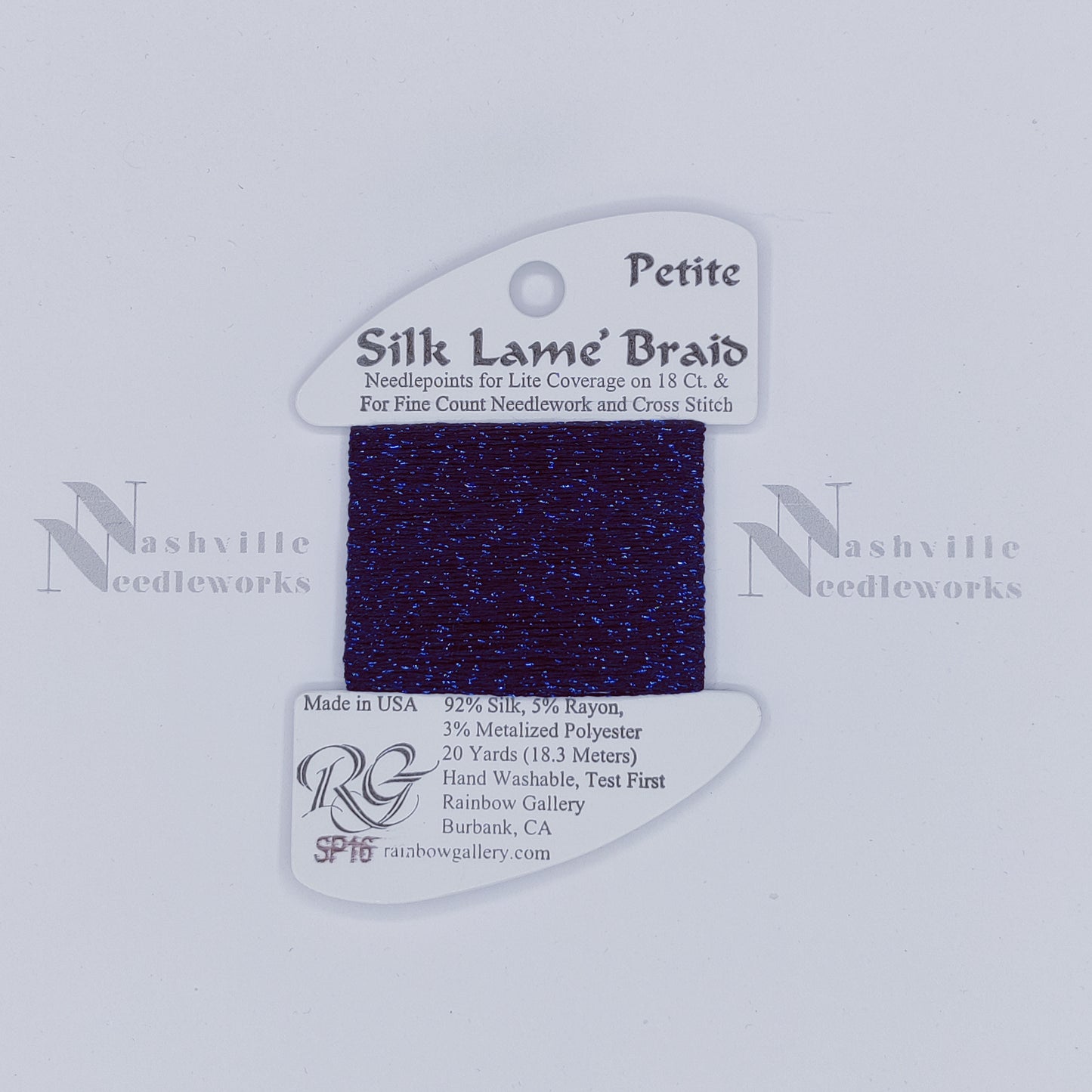 Petite Silk Lame - SP16 Navy