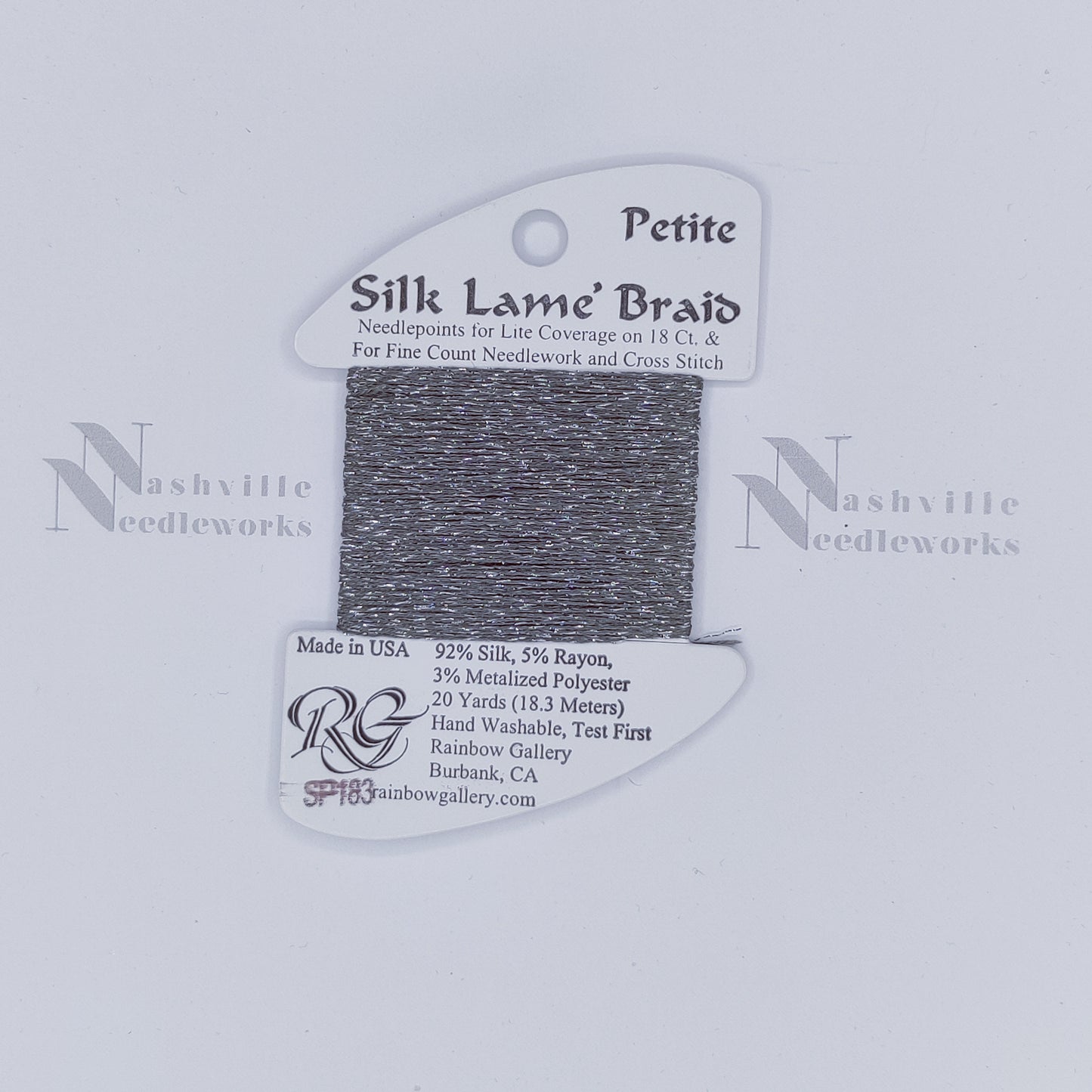 Petite Silk Lame - SP183 Gray Stone