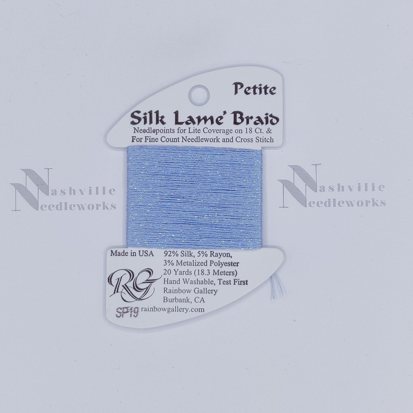 Petite Silk Lame - SP19 Antique Blue