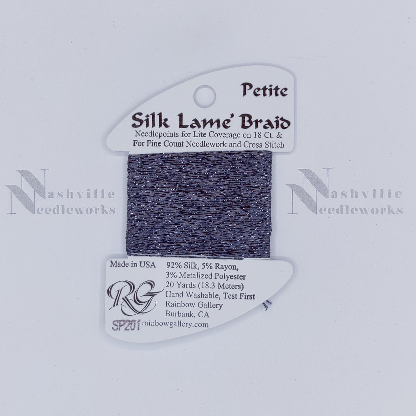 Petite Silk Lame - SP201 Gunmetal