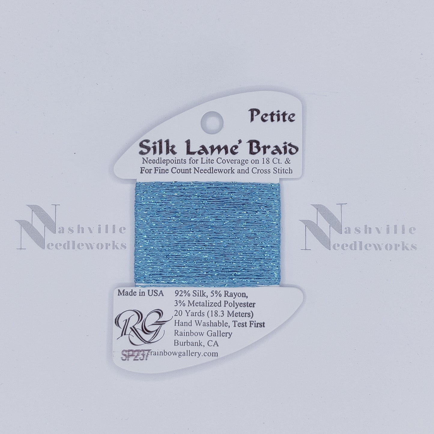 Petite Silk Lame- SP237 Aqua Bay