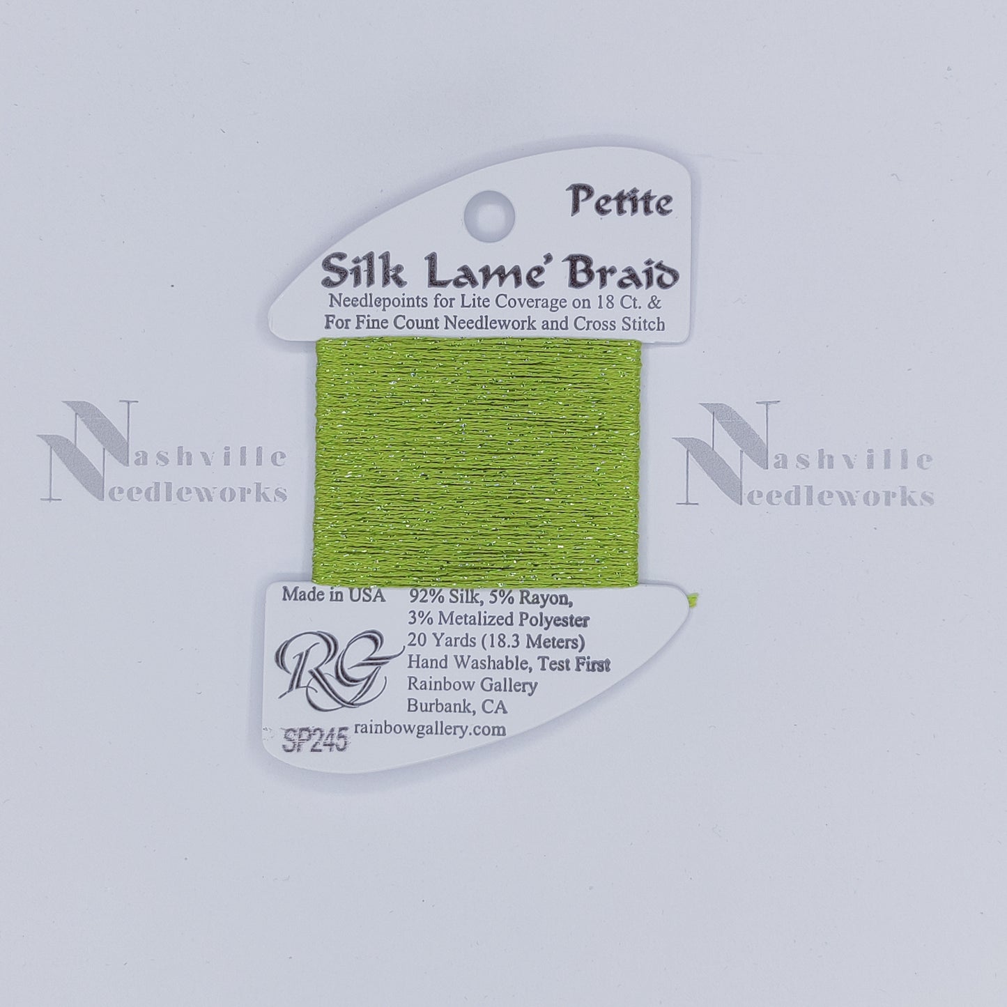 Petite Silk Lame - SP245 Green Banana