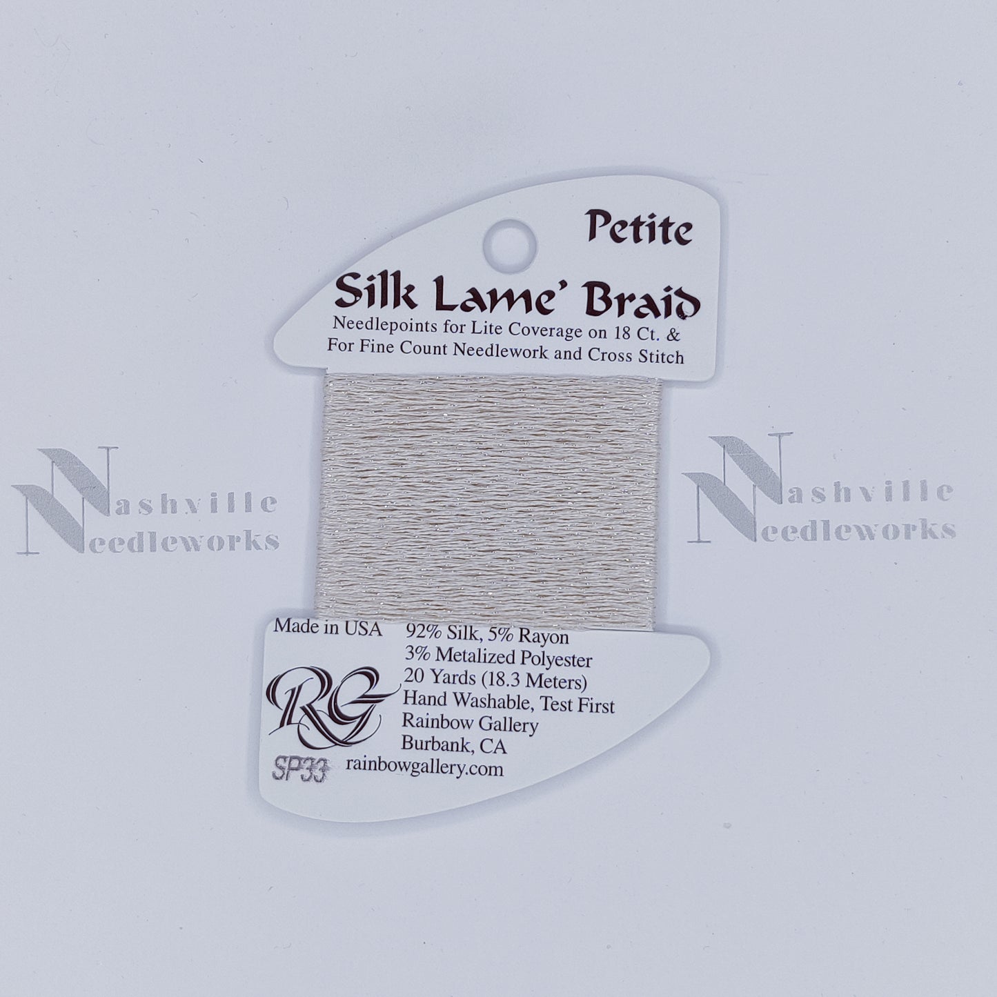 Petite Silk Lame - SP33 Eggshell