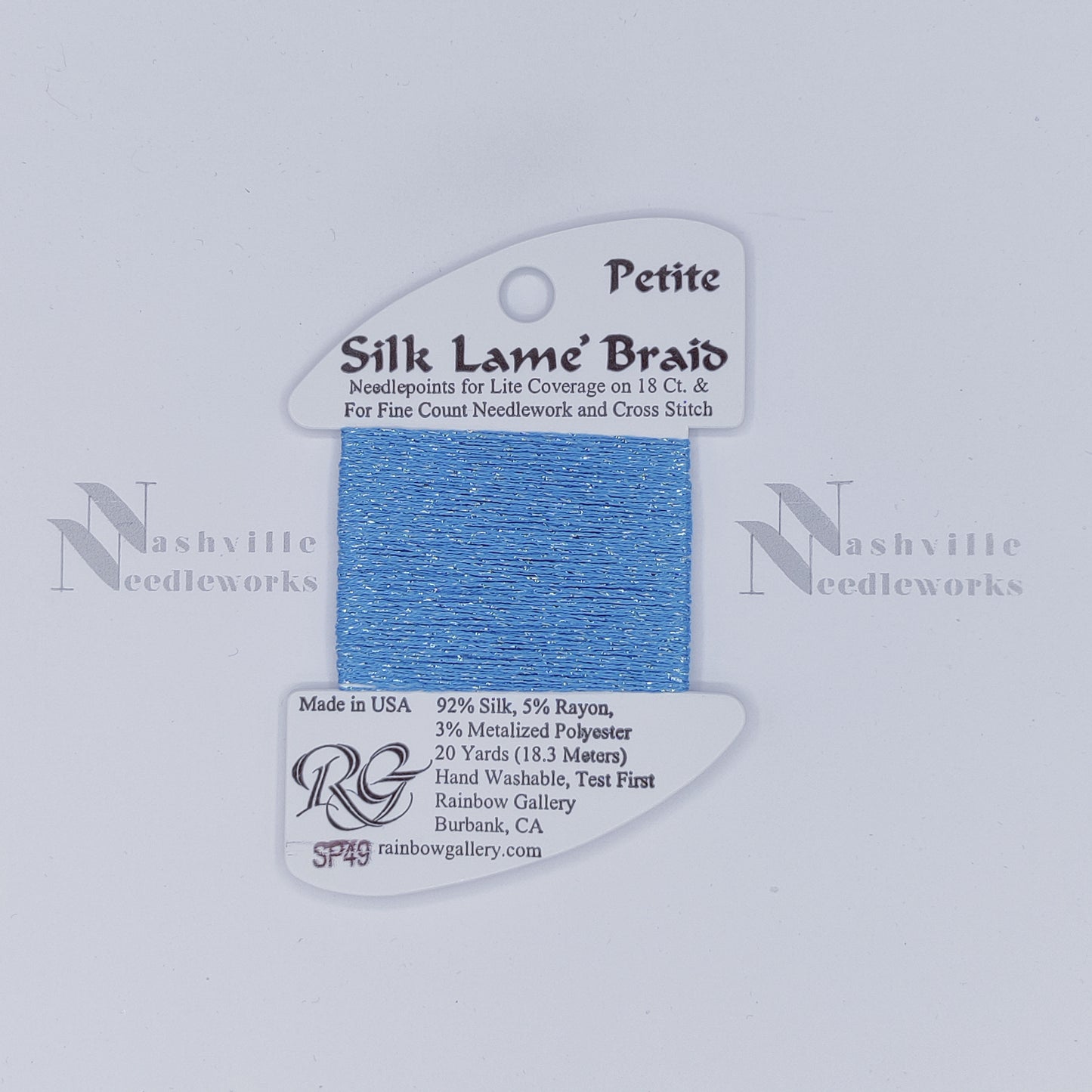 Petite Silk Lame - SP49 China Blue