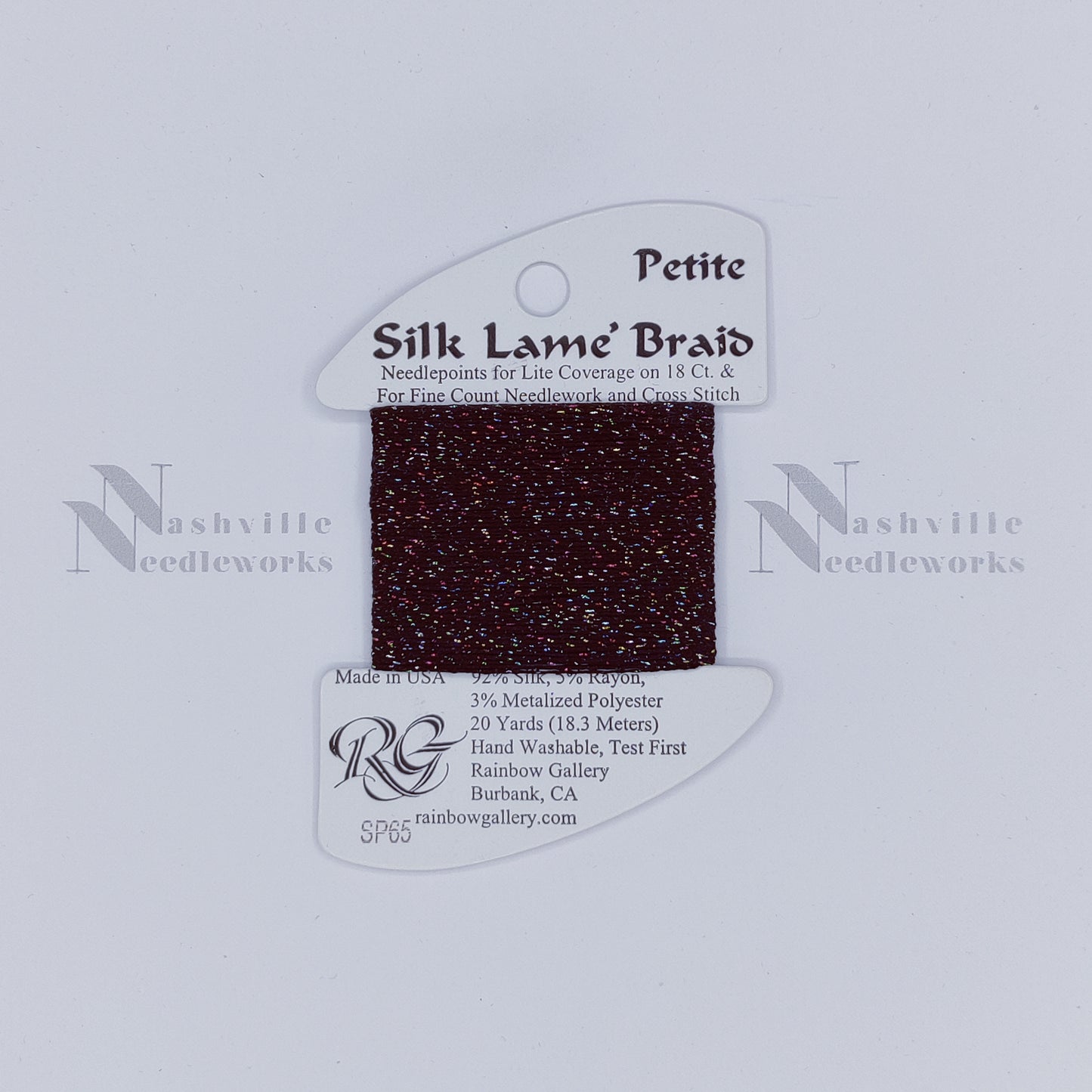 Petite Silk Lame - SP65 Black Sparkle