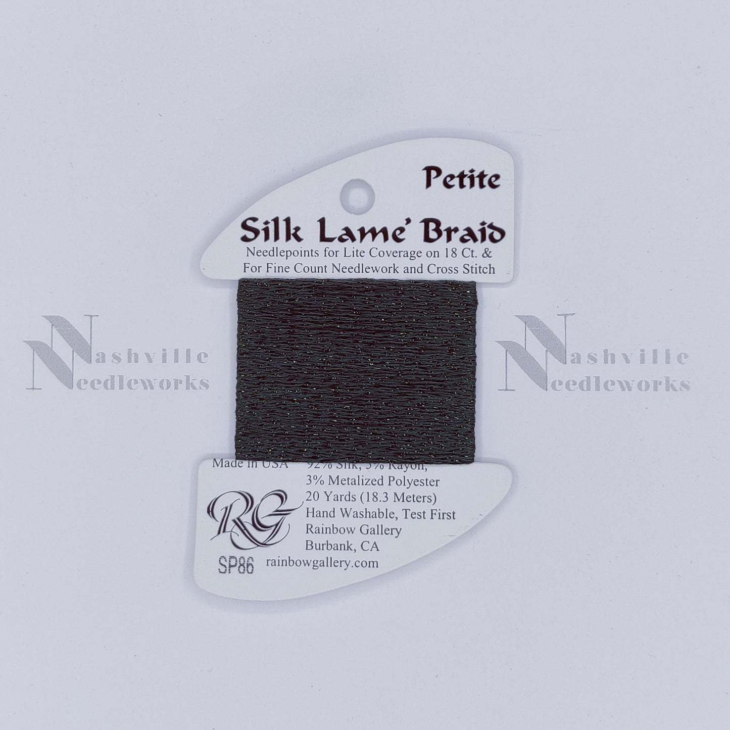 Petite Silk Lame - SP86 Deep Forest Green