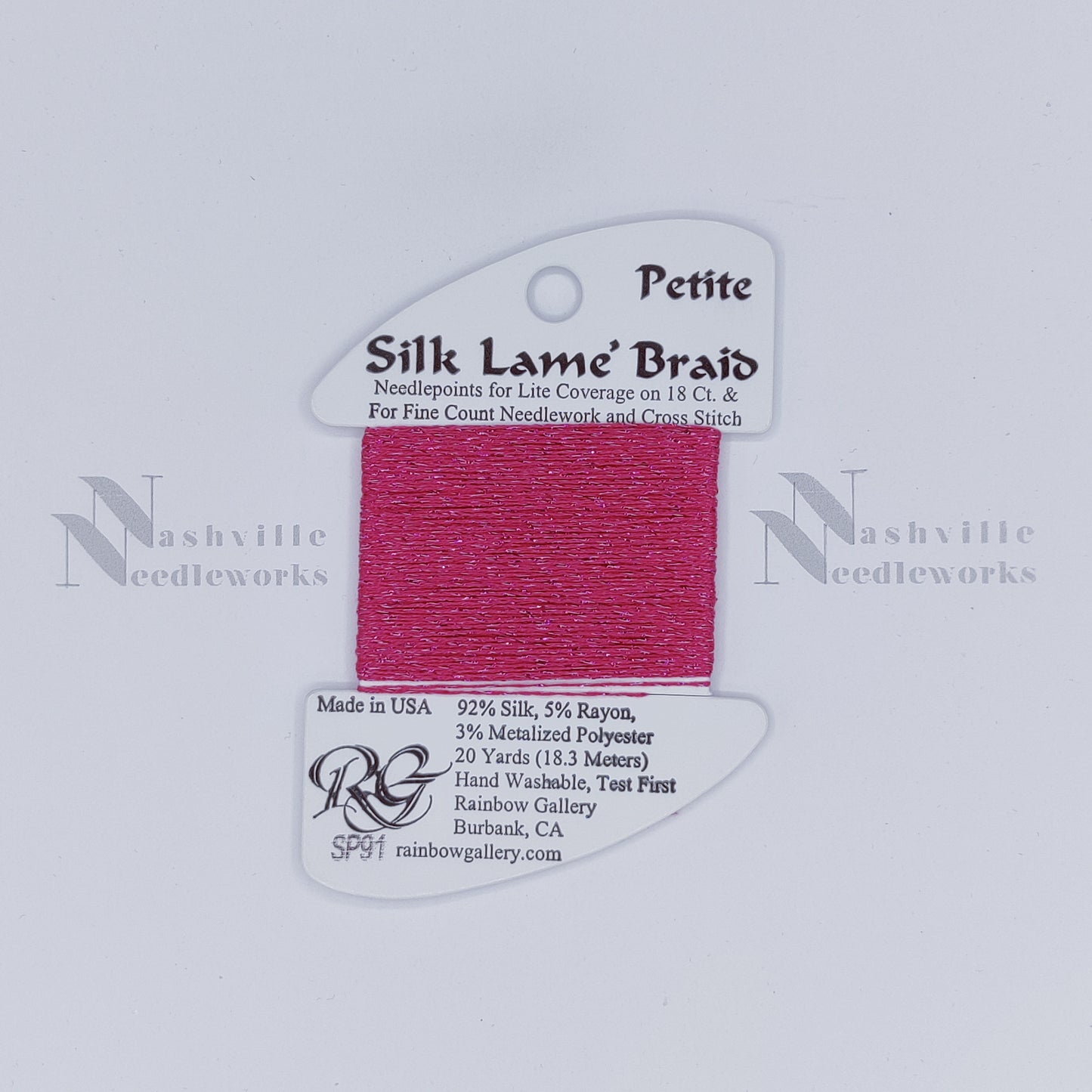 Petite Silk Lame - SP91 Dark Raspberry