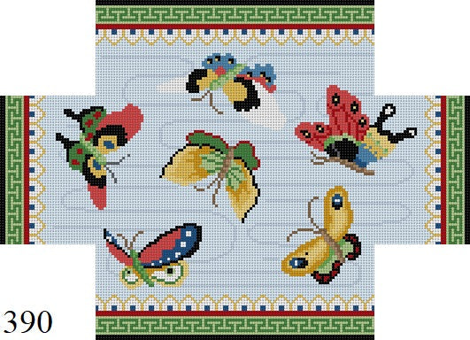 Chinese Butterflies, Brick Cover - 13 mesh (TS)