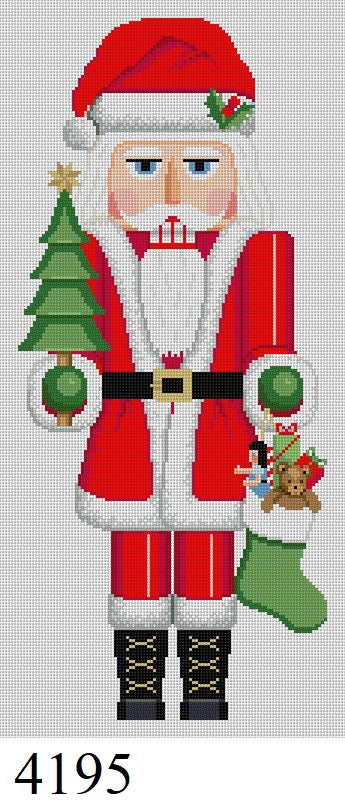 Susan Roberts Needlepoint Santa Claus Nutcracker 4195