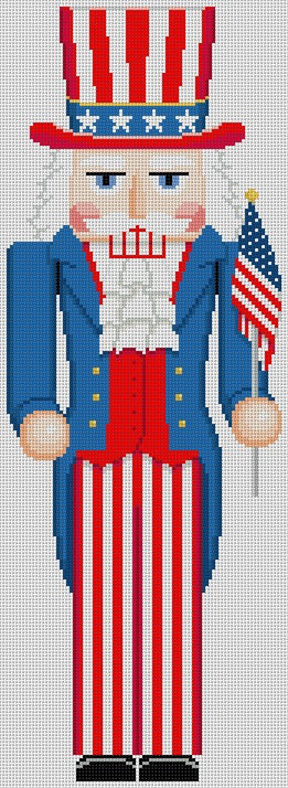 Susan Roberts Needlepoint Nutcracker Uncle Sam 4291
