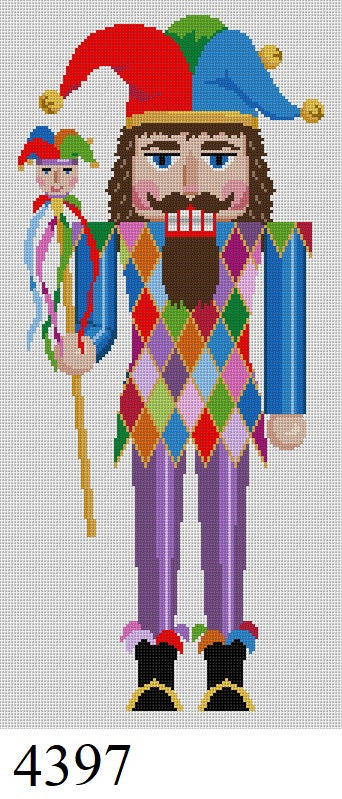 Susan Roberts Needlepoint Jester Nutcracker 4397