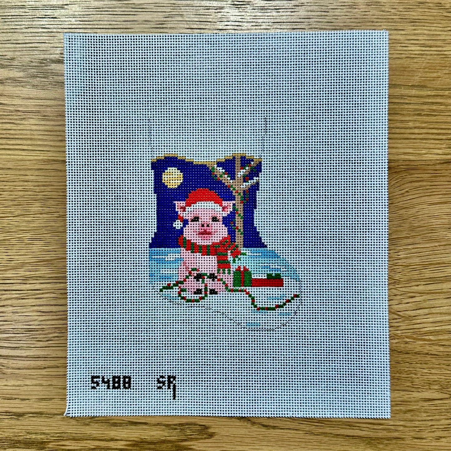Pig in Lights - Mini Stocking (TS)