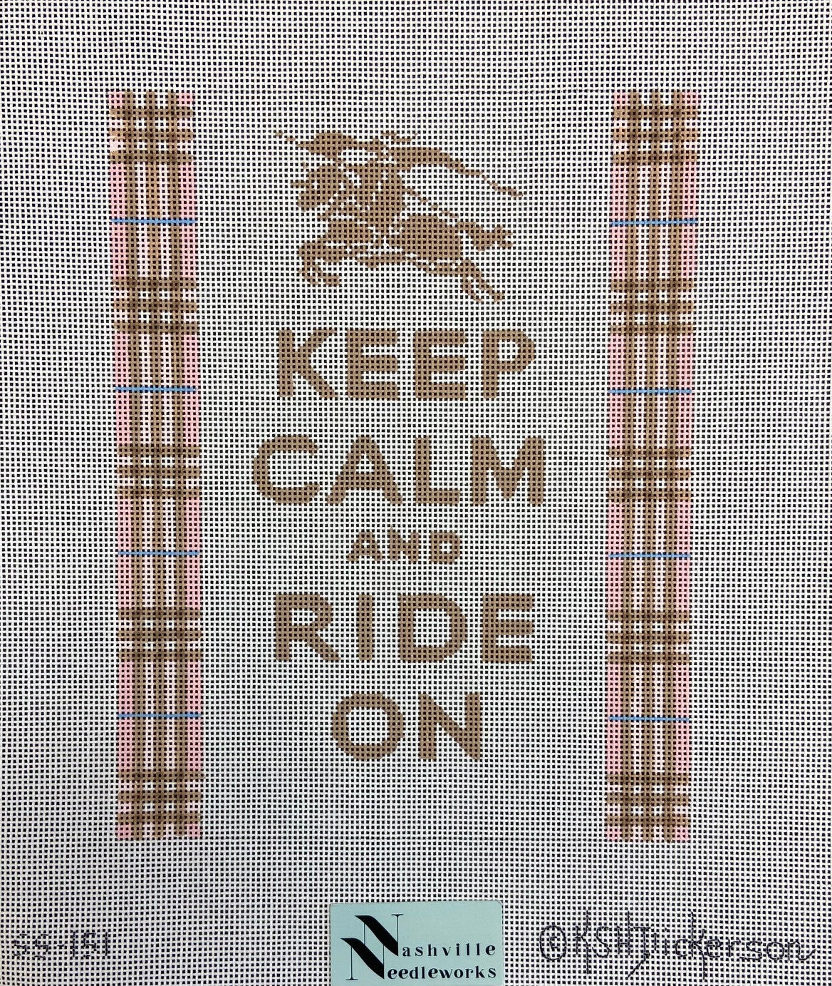 Kate Dickerson Needlepoint Collections Keep Calm & Ride On
SS-151