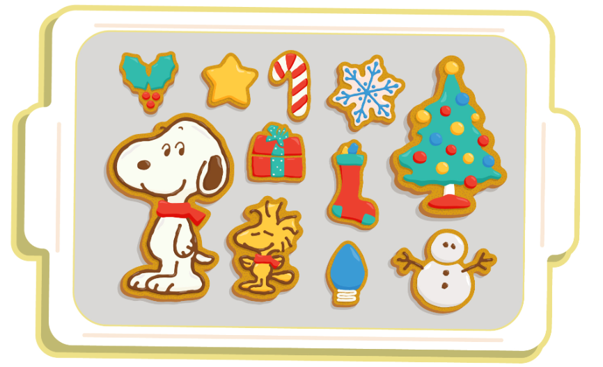PEANUTS Gingerbread Cookie Tray Needleminder