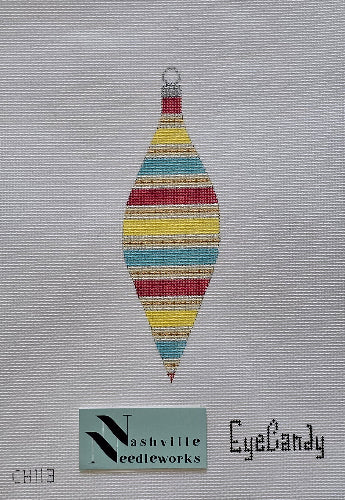 EyeCandy Needleart CH113 Seashore Teardrop Ornament