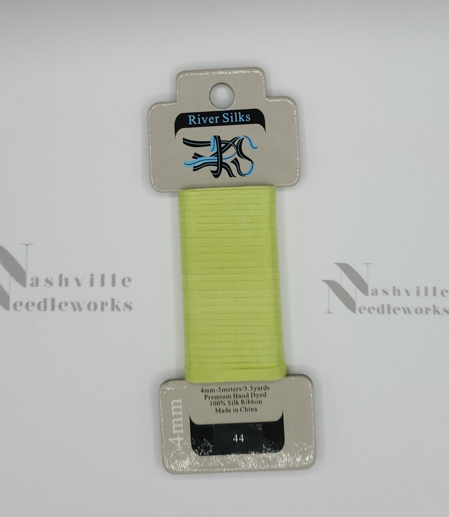 Sharp Green Silk Ribbon - 44