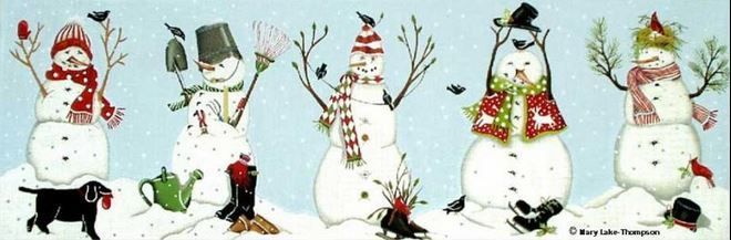 Melissa Shirley Mary Lake Thompson
Snowman Row MLT308