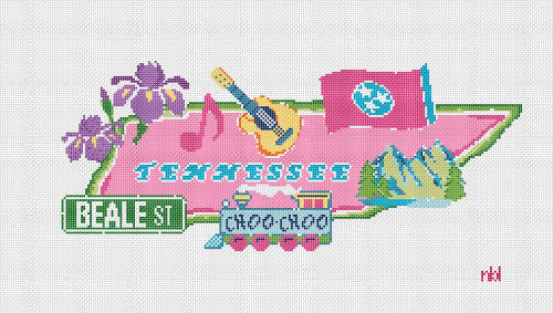 Blue Waters Needlepoint BW2005NBL 
State Of Tennessee