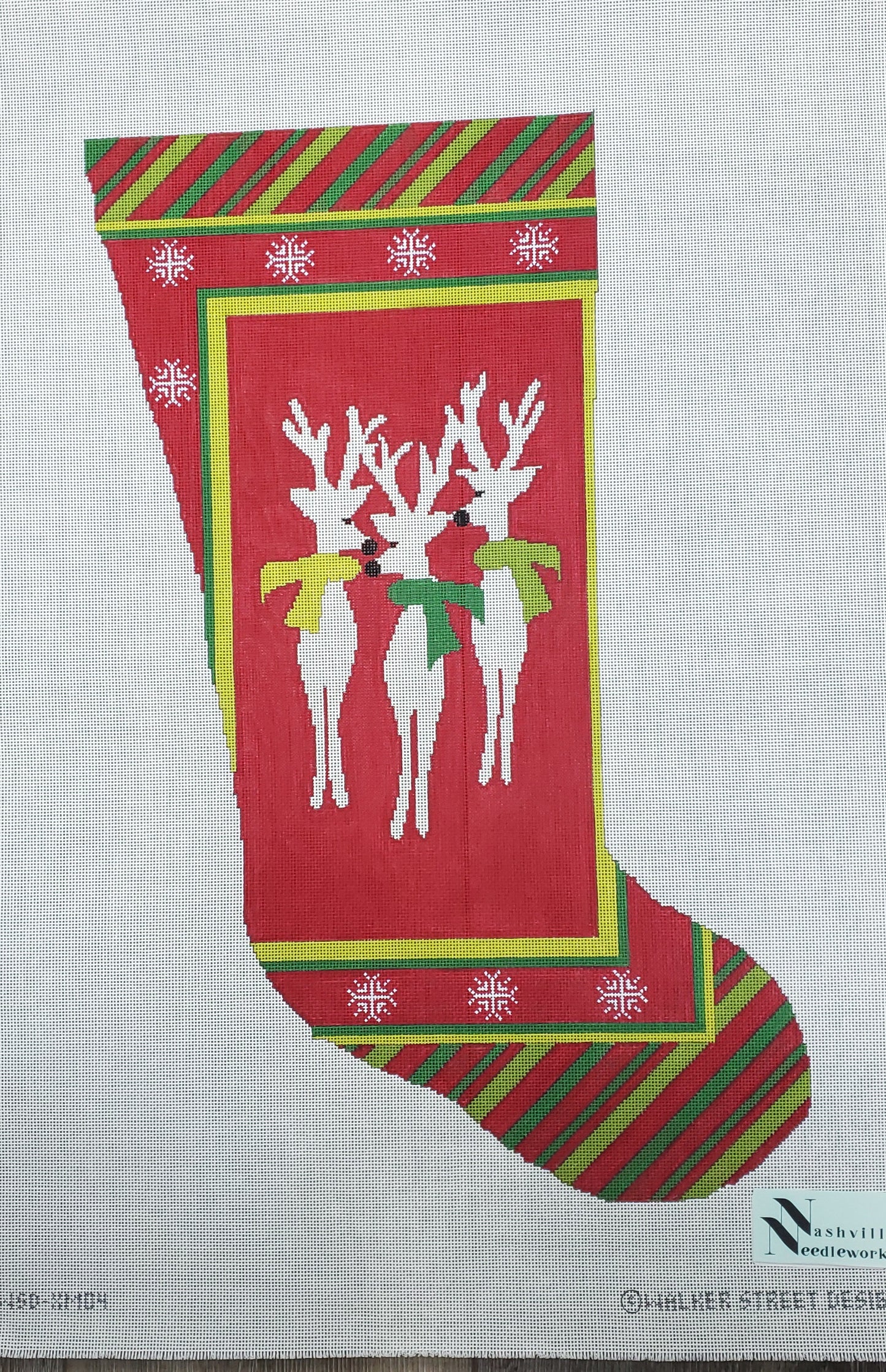 CBK Needlepoint Designs Rudolph Stocking WSD-XM 04