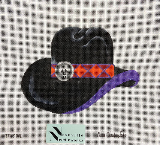 Tina Timberlake Black Hat with Skull - Large TT-6802