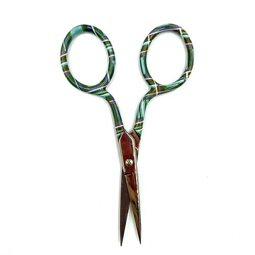 Green Tartan Embroidery Scissors