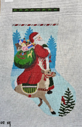 SusanRoberts TasseledSantaand Reindeer 3220