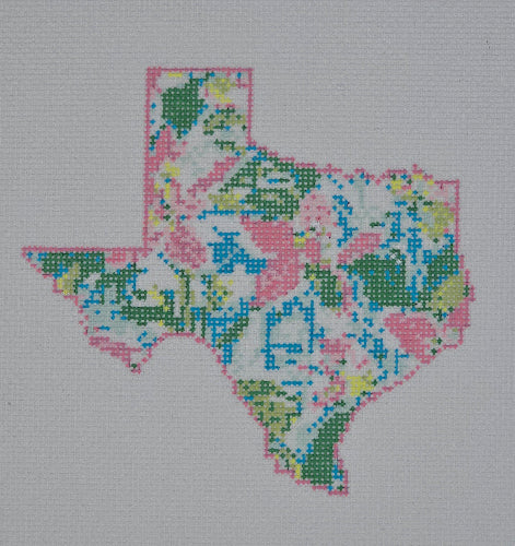 Needlepoint by Laura for Blue Waters Designs BW2190NBL State Palm Texas