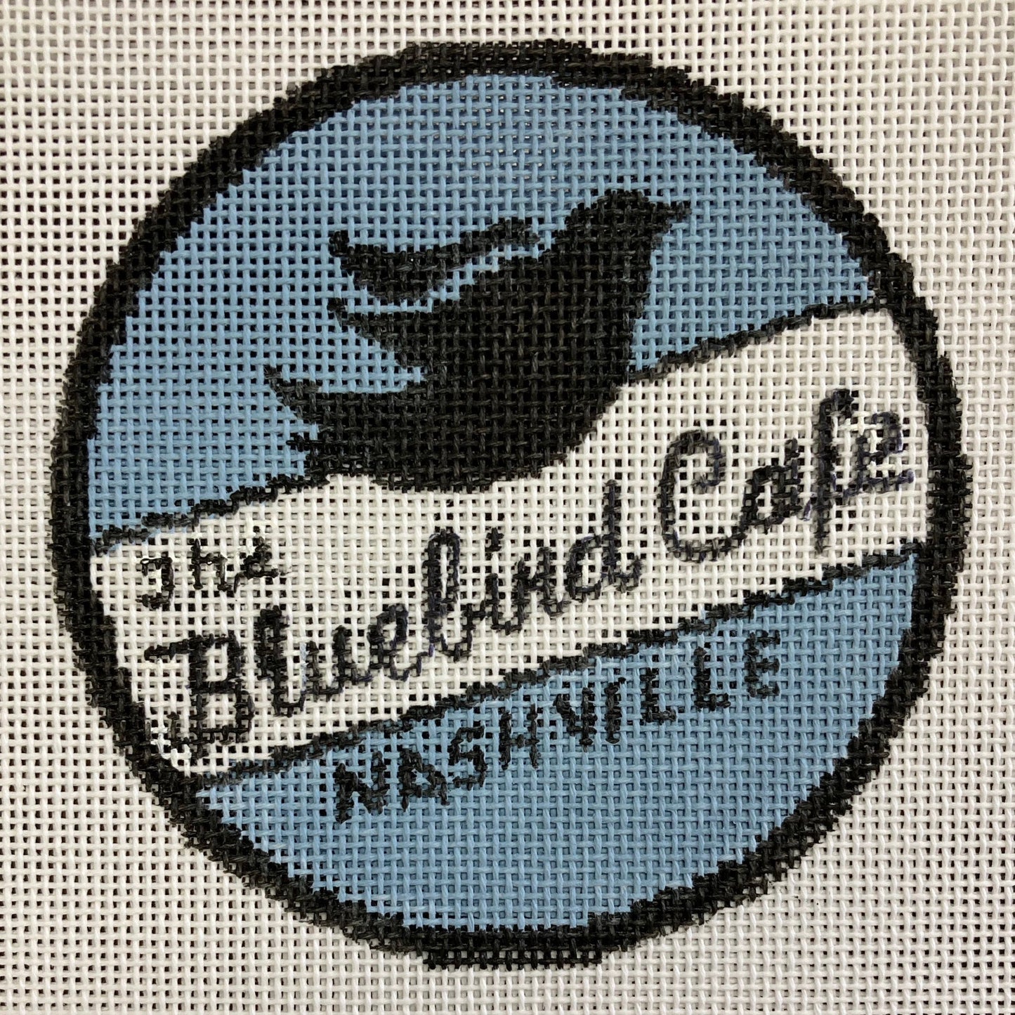 Tina Timberlake Bluebird cafe 4" Round, 18 mesh