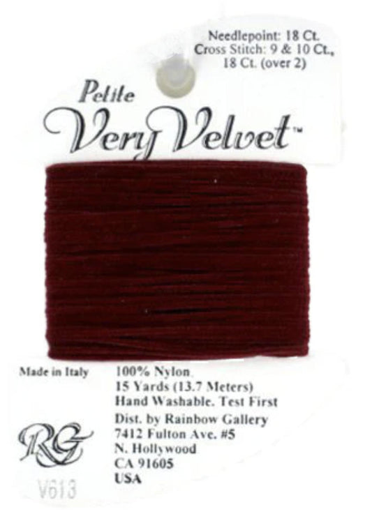 Petite Very Velvet - V613 Burgundy