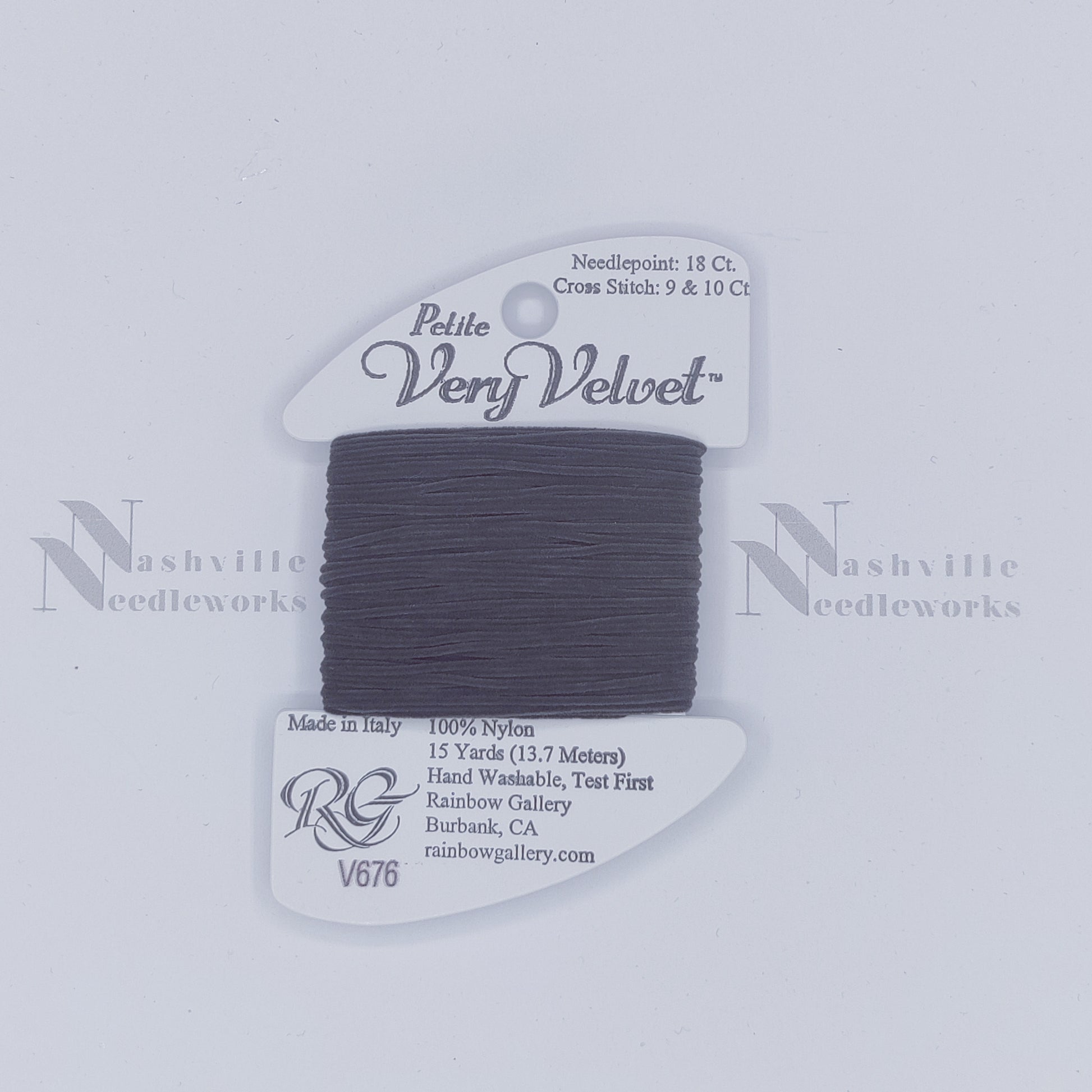Petite Very Velvet - V676 Charcoal