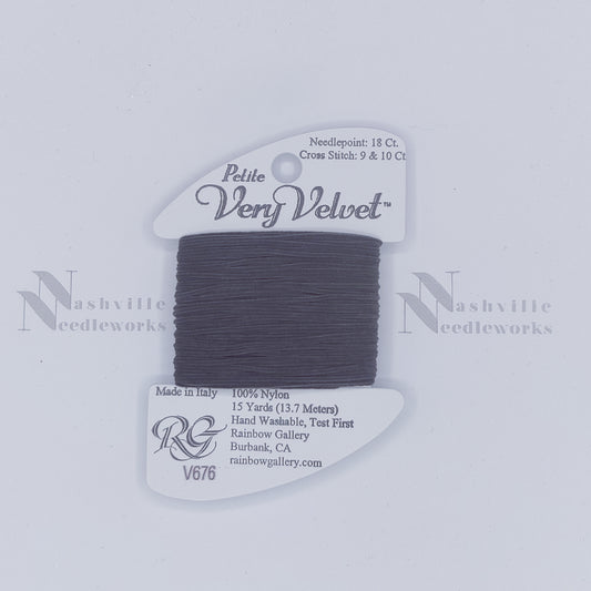 Petite Very Velvet - V676 Charcoal